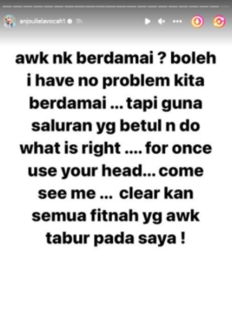 Anju @Zarina Anjoulie bertekak dengan Datuk Khazrul Elzey